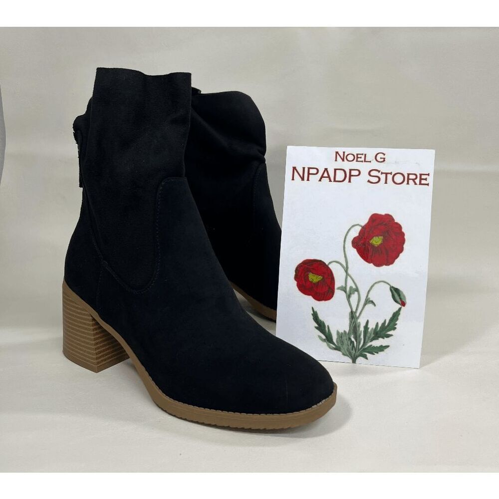Sun + Stone Women's Lyraa Booties - Black 9M